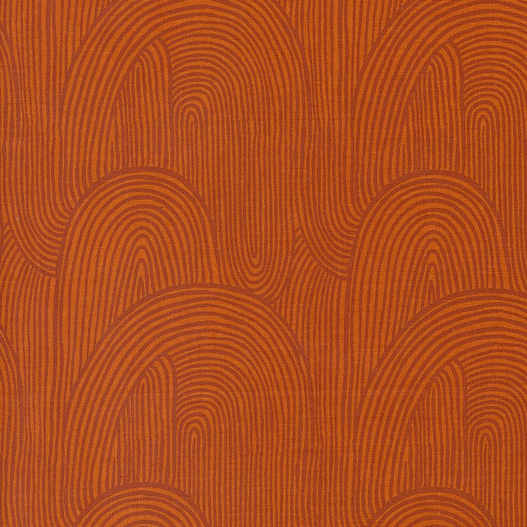 Things Above Wavy Whirl Geometrics Blender Rust by Fancy That Design House for Moda Fabrics - 45614 16