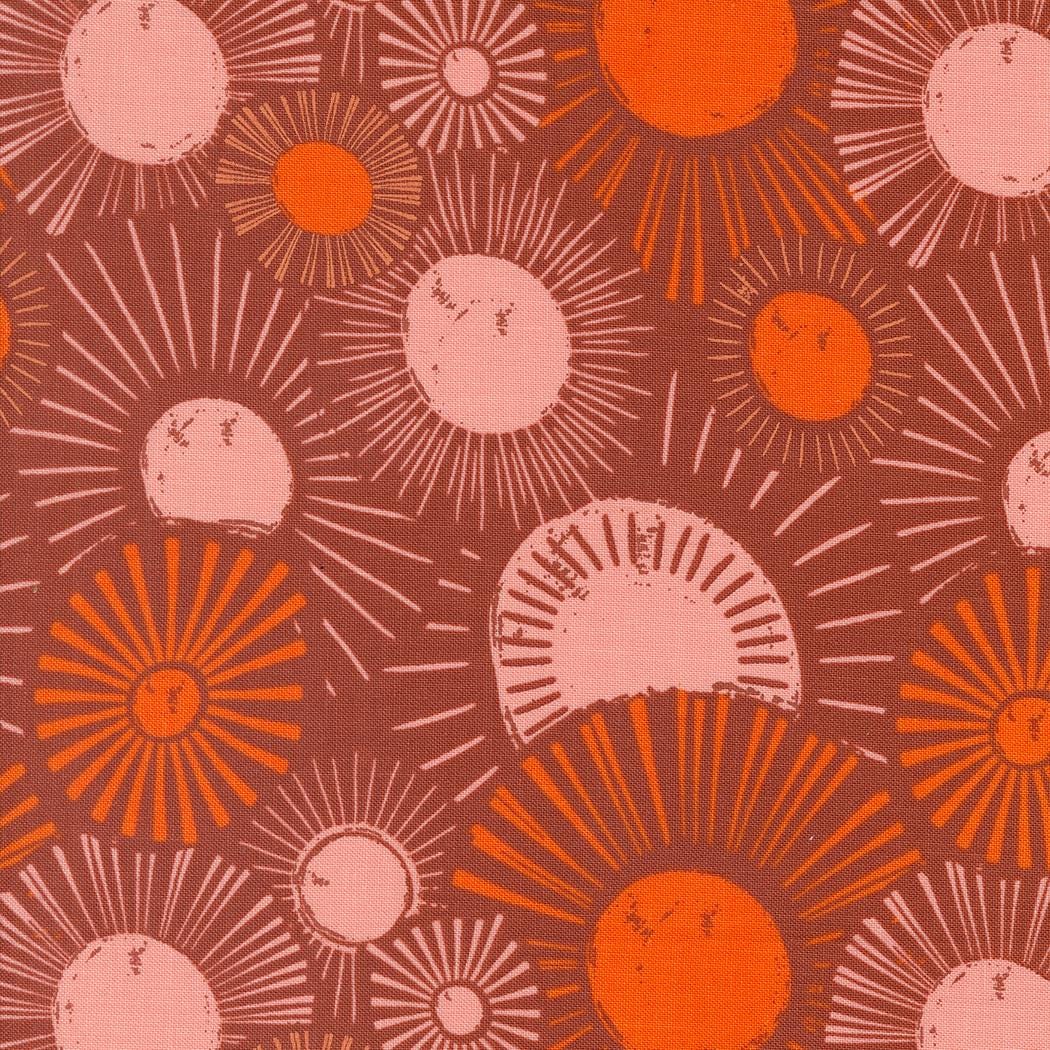 Things Above Sunrise Sunset Novelty Suns Paved Brick by Fancy That Design House for Moda Fabrics - 45611 17