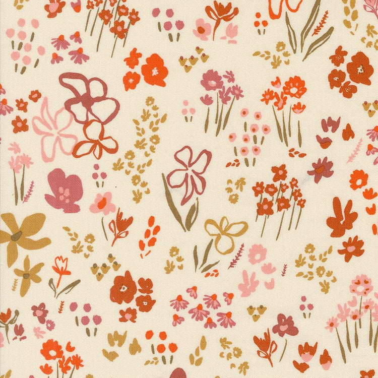 Things Above Scattered Seeds Florals Eggshell by Fancy That Design House for Moda Fabrics - 45612 11