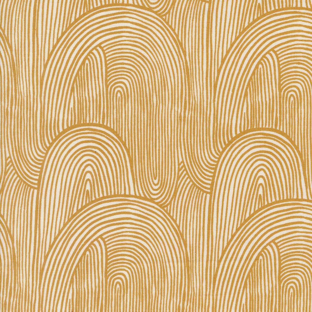 Things Above Wavy Whirl Geometrics Blender Harvest Gold by Fancy That Design House for Moda Fabrics - 45614 18