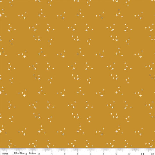 Blush 'n Butterscotch Cross Sparkles Butterscotch by Simple Simon & Company for Riley Blake Designs - C15596-BUTTERSCOTCH