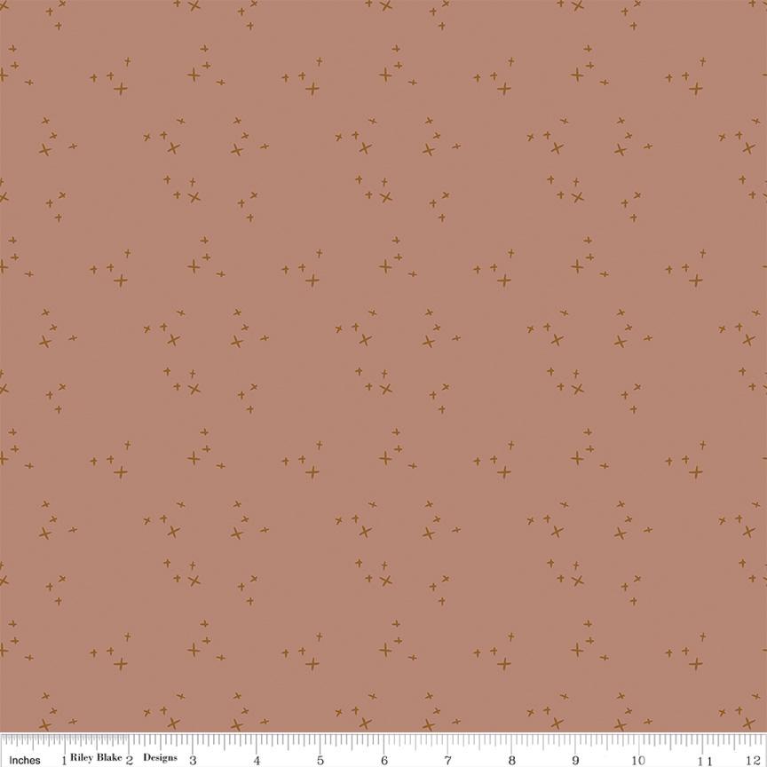 Blush 'n Butterscotch Cross Sparkles Dusty Rose by Simple Simon & Company for Riley Blake Designs - C15596-DUSTYROSE