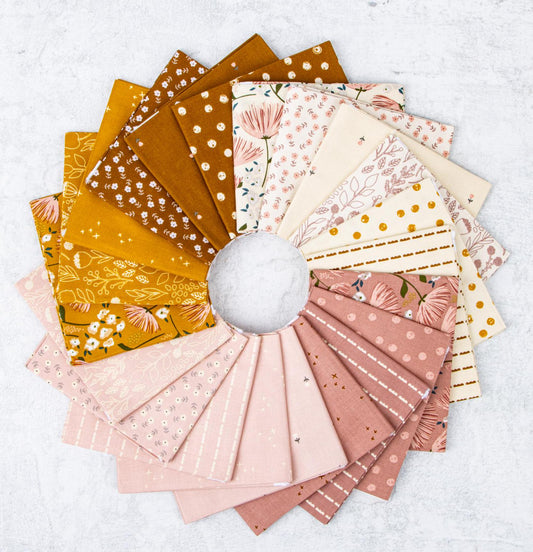 Blush 'n Butterscotch 10" Stacker by Simple Simon & Company for Riley Blake Designs - 10-15590-42 (42 pieces)