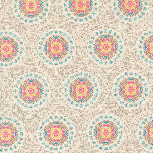 Sunday Brunch Spritzer Crepe Geometrics Blender Medallion by BasicGrey for Moda Fabrics - 30752 11