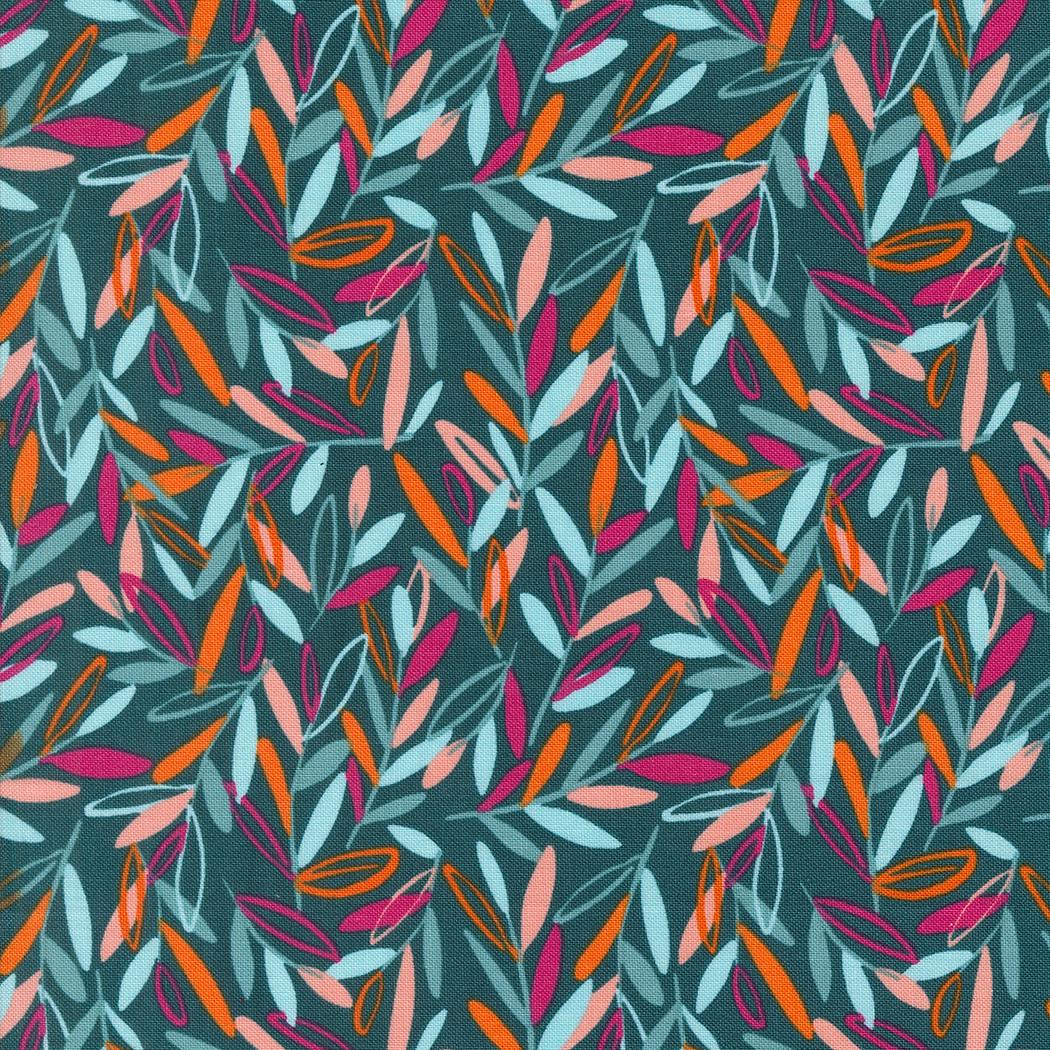 Things Above Leafscape Blenders Leaf Deep Sea by Fancy That Design House for Moda Fabrics - 45613 26