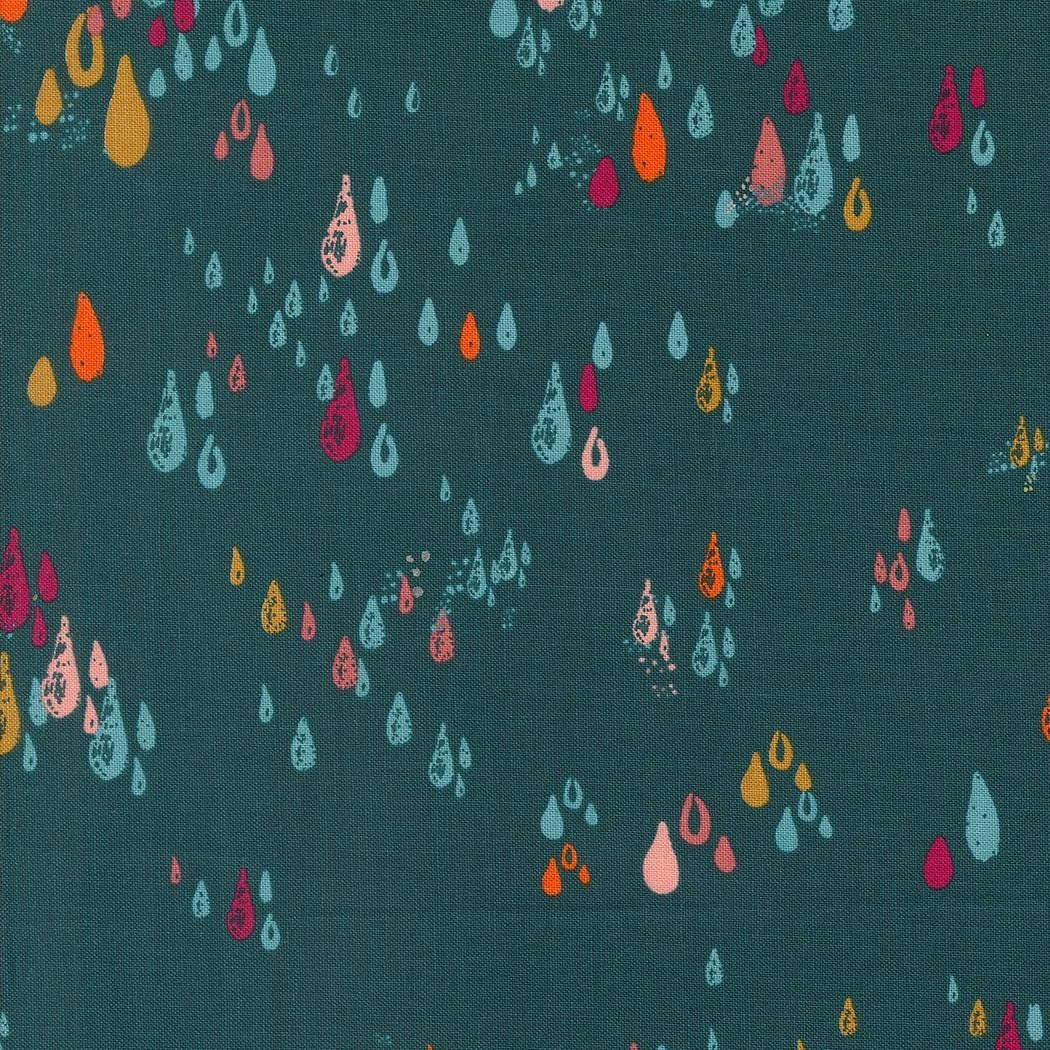 Things Above Drops Blenders Raindrops Deep Sea by Fancy That Design House for Moda Fabrics - 45617 26