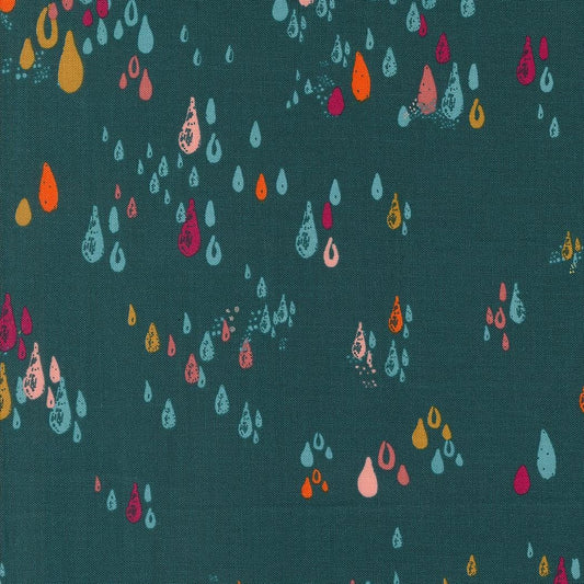 Things Above Drops Blenders Raindrops Deep Sea by Fancy That Design House for Moda Fabrics - 45617 26