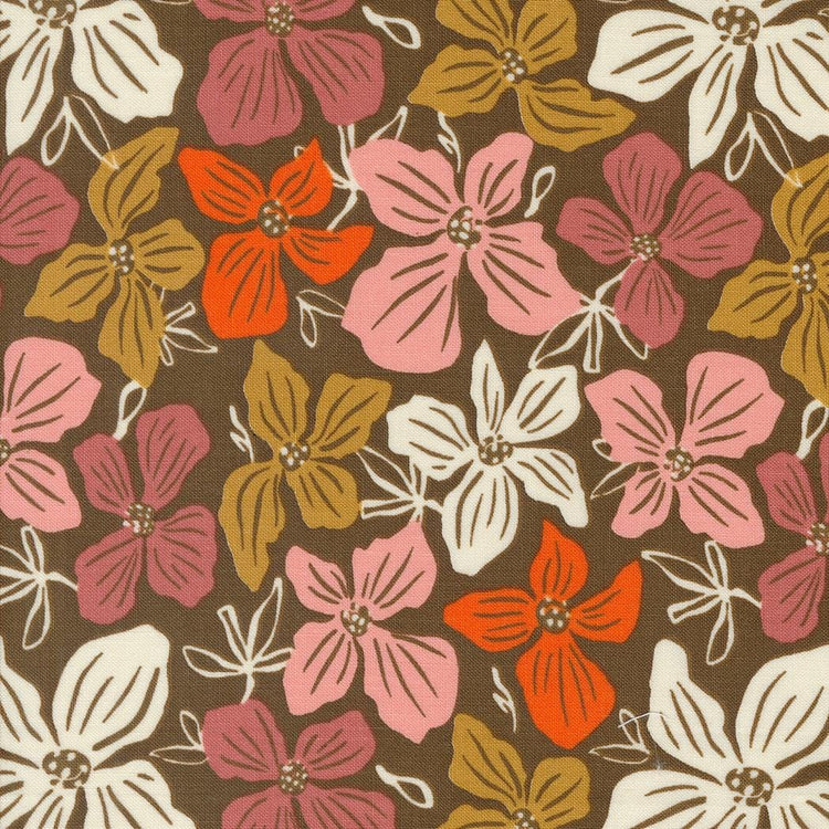 Things Above Block Florals Florals Cocoa by Fancy That Design House for Moda Fabrics - 45610 13