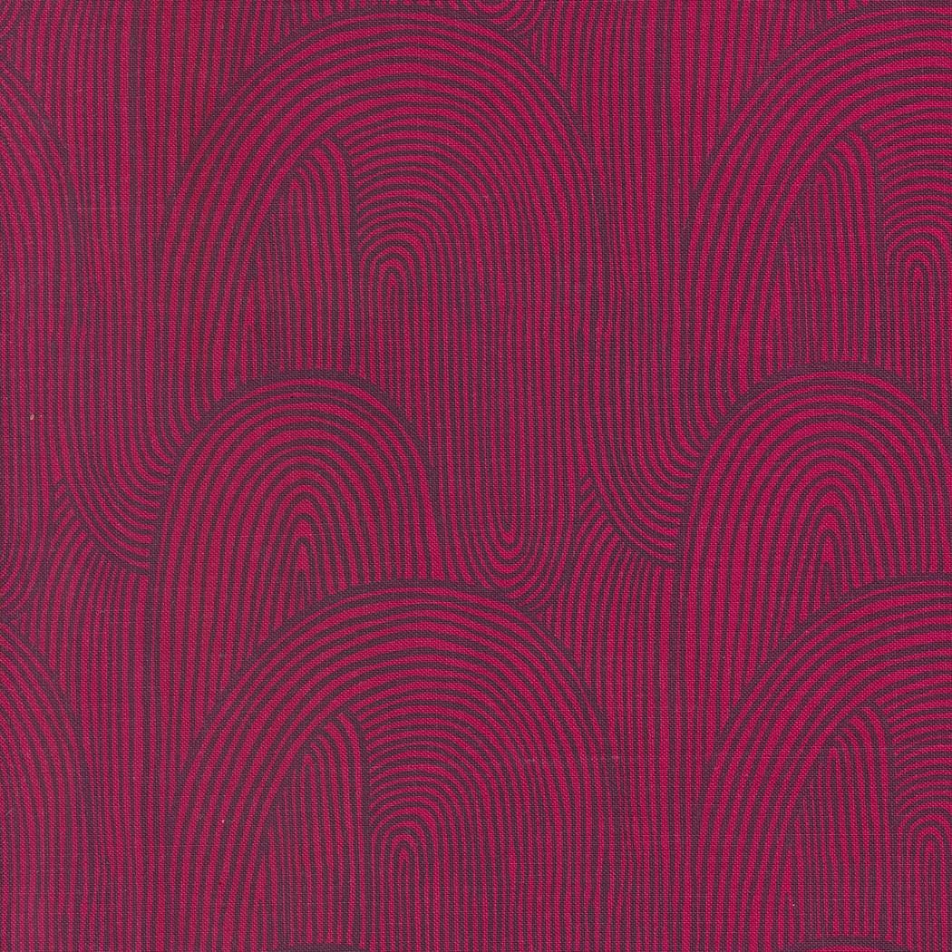 Things Above Wavy Whirl Geometrics Blender Pomegranate by Fancy That Design House for Moda Fabrics - 45614 19