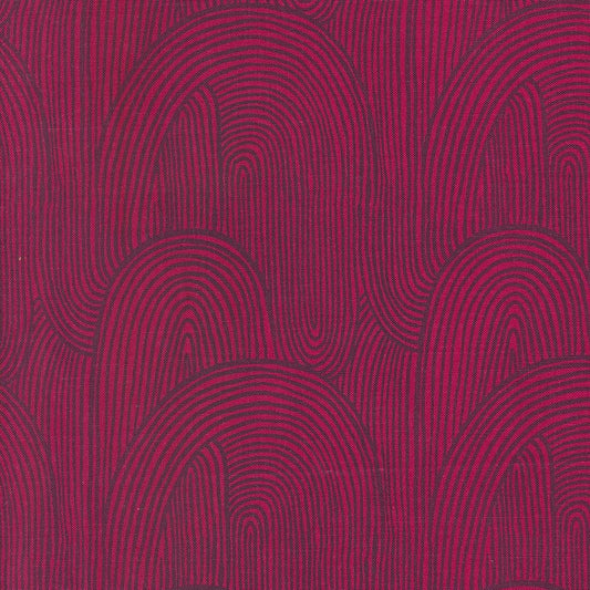 Things Above Wavy Whirl Geometrics Blender Pomegranate by Fancy That Design House for Moda Fabrics - 45614 19