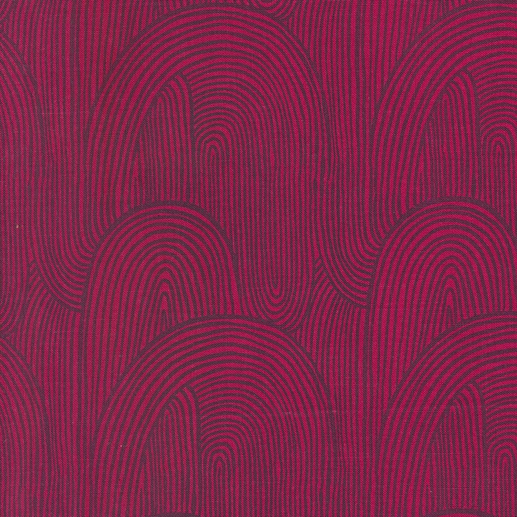 Things Above Wavy Whirl Geometrics Blender Pomegranate by Fancy That Design House for Moda Fabrics - 45614 19