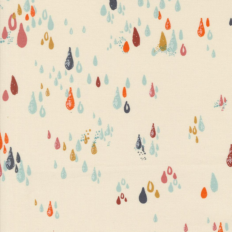 Things Above Drops Blenders Raindrops Eggshell by Fancy That Design House for Moda Fabrics - 45617 11