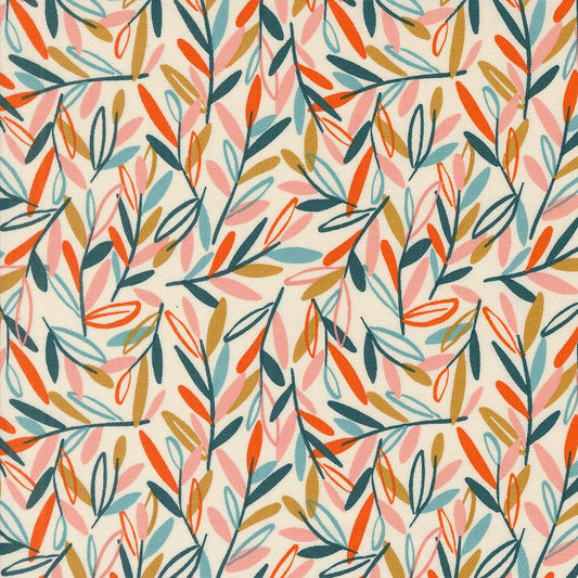 Things Above Leafscape Blenders Leaf Eggshell by Fancy That Design House for Moda Fabrics - 45613 11