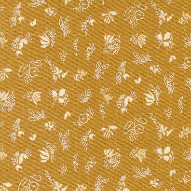 Things Above Floral Sprinkles Blenders Harvest Gold by Fancy That Design House for Moda Fabrics - 45616 18