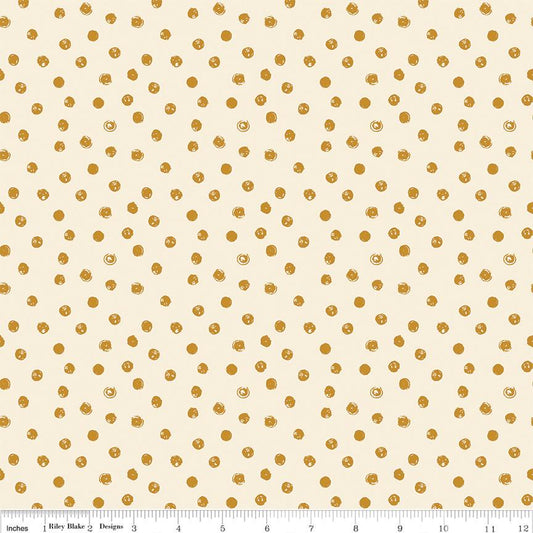 Blush 'n Butterscotch Dots Cream by Simple Simon & Company for Riley Blake Designs - C15593-CREAM