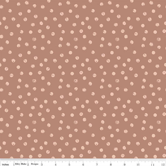 Blush 'n Butterscotch Dots Dusty Rose by Simple Simon & Company for Riley Blake Designs - C15593-DUSTYROSE