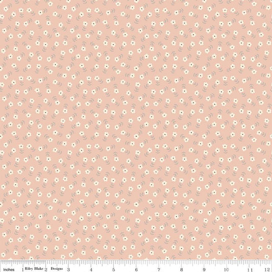 Blush 'n Butterscotch Ditsy Floral Blush by Simple Simon & Company for Riley Blake Designs - C15594-BLUSH