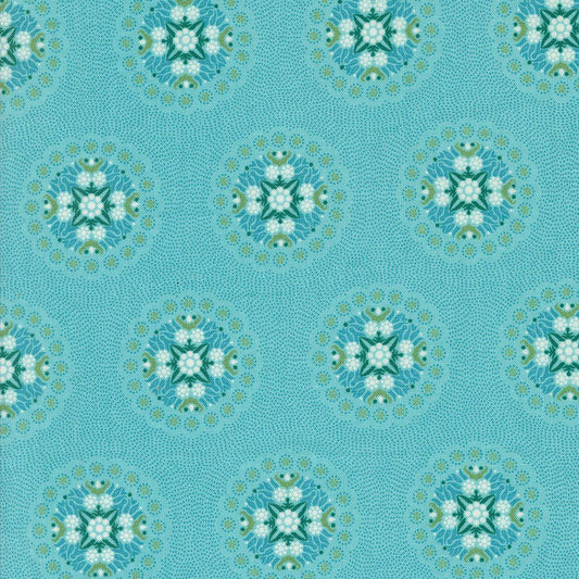 Sunday Brunch Mint Tea Crepe Geometrics Blender Medallion by BasicGrey for Moda Fabrics - 30752 15