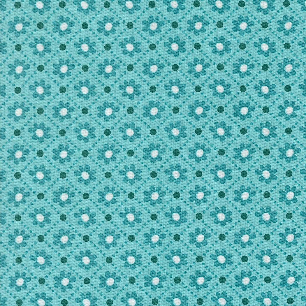 Sunday Brunch Mint Tea Pastry Small Floral Check by BasicGrey for Moda Fabrics - 30754 12