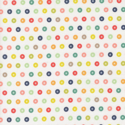 Raspberry Summer Cloud Dots Dots by Sherri & Chelsi for Moda Fabrics - 37692 11