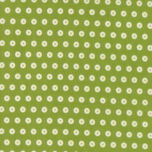 Raspberry Summer Fresh Grass Dots Dots by Sherri & Chelsi for Moda Fabrics - 37692 18