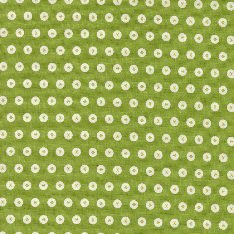 Raspberry Summer Fresh Grass Dots Dots by Sherri & Chelsi for Moda Fabrics - 37692 18