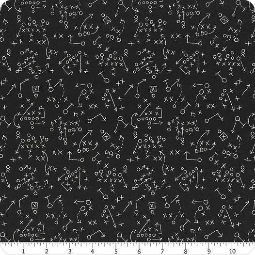 Fall Is For Football Play Board Black by Camelot Fabrics - 49230702-03