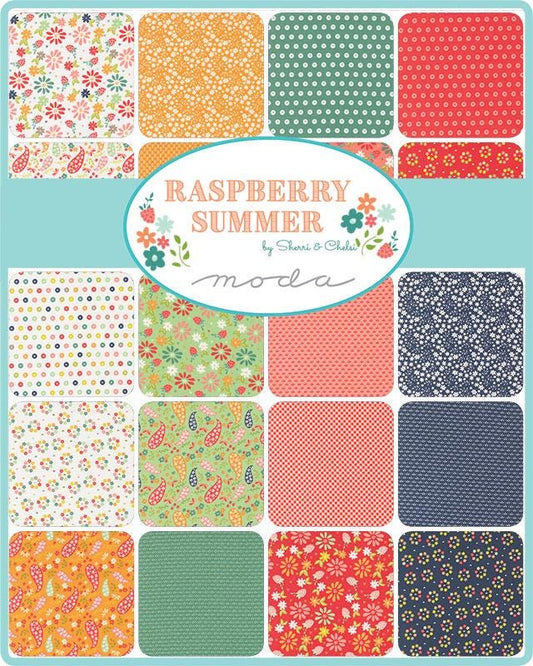 Raspberry Summer Layer Cake by Sherri and Chelsi for Moda Fabrics - 37690LC - 42 pieces