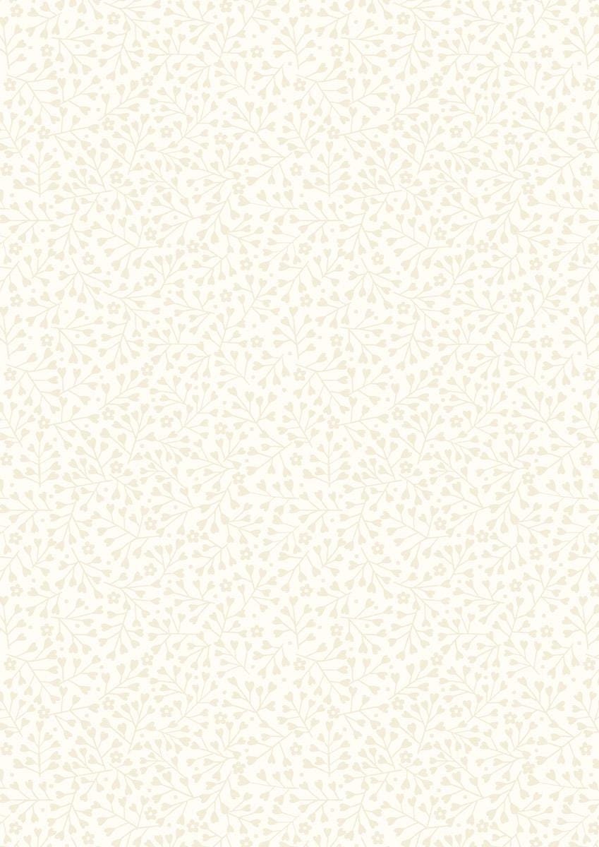 Tiny Tonals Tiny Floral Hearts Cream on Cream by Lewis & Irene - TT20-2