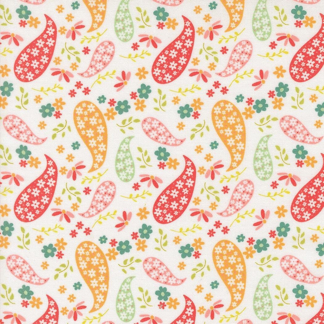 Raspberry Summer Cloud Paisley Paisley by Sherri & Chelsi for Moda Fabrics - 37691 11