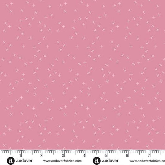 Crisscross Pink Lemonade by Andover Fabrics - A-1345-LE