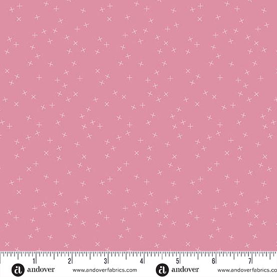 Crisscross Pink Lemonade by Andover Fabrics - A-1345-LE