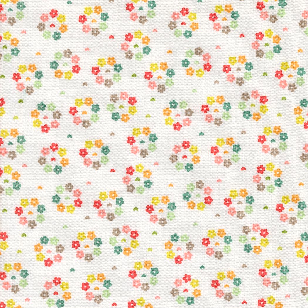 Raspberry Summer Cloud Rosy Small Floral by Sherri & Chelsi for Moda Fabrics - 37695 11