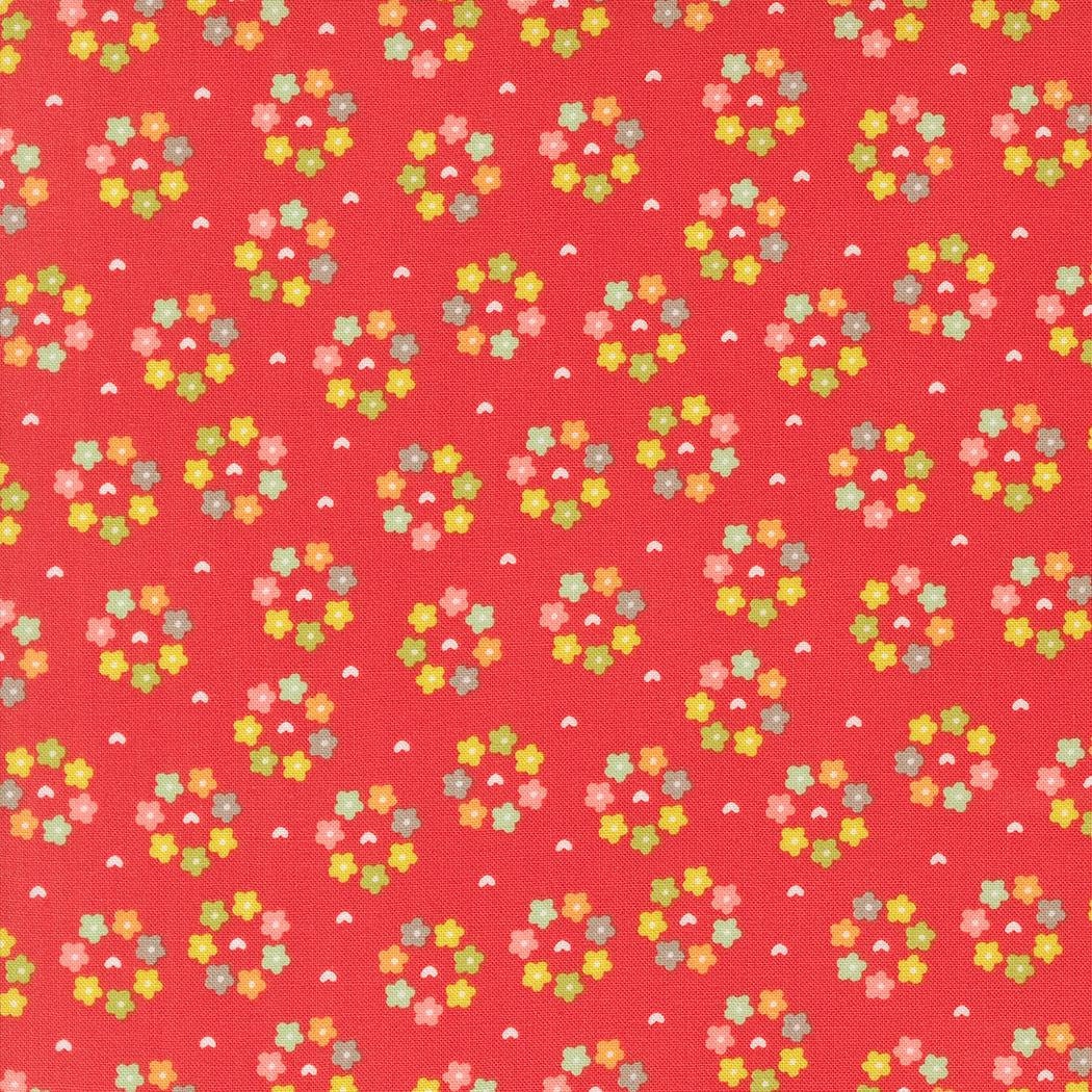 Raspberry Summer Raspberry Rosy Small Floral by Sherri & Chelsi for Moda Fabrics - 37695 13