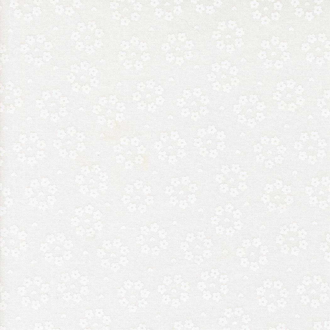 Raspberry Summer Cloud White Rosy Small Floral by Sherri & Chelsi for Moda Fabrics - 37695 21