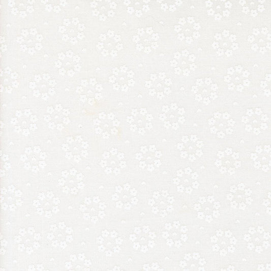 Raspberry Summer Cloud White Rosy Small Floral by Sherri & Chelsi for Moda Fabrics - 37695 21