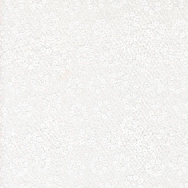 Raspberry Summer Cloud White Rosy Small Floral by Sherri & Chelsi for Moda Fabrics - 37695 21