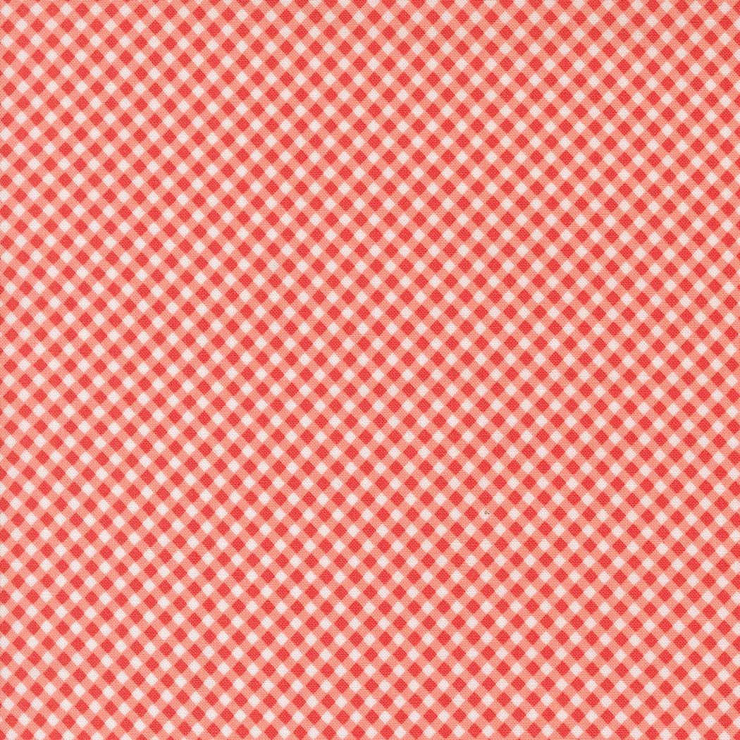 Raspberry Summer Carnation Gingham Checks and Plaids by Sherri & Chelsi for Moda Fabrics - 37697 12