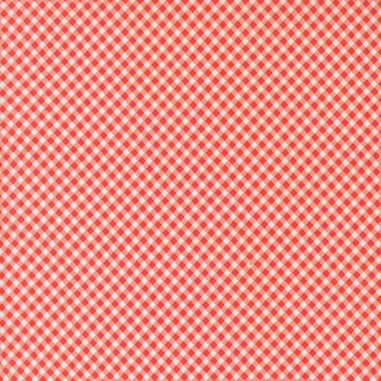 Raspberry Summer Carnation Gingham Checks and Plaids by Sherri & Chelsi for Moda Fabrics - 37697 12