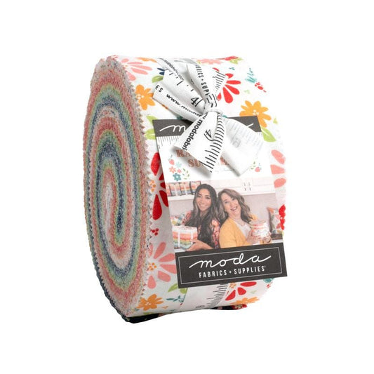 Raspberry Summer Jelly Roll by Sherri and Chelsi for Moda Fabrics - 37690JR - 40 pieces