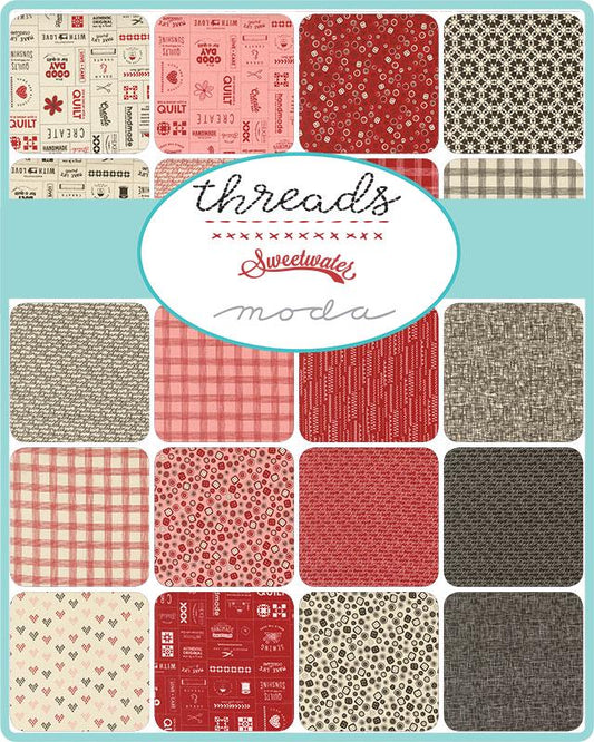 Threads Fat Quarter Bundle by Sweetwater for Moda Fabrics - 55680AB - 34 pieces