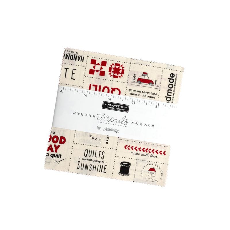 Threads Charm Pack by Sweetwater for Moda Fabrics - 55680PP