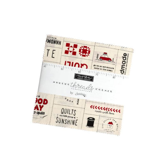 Threads Charm Pack by Sweetwater for Moda Fabrics - 55680PP