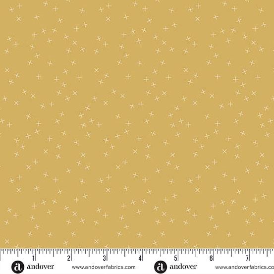 Crisscross Mustard by Andover Fabrics - A-1345-Y