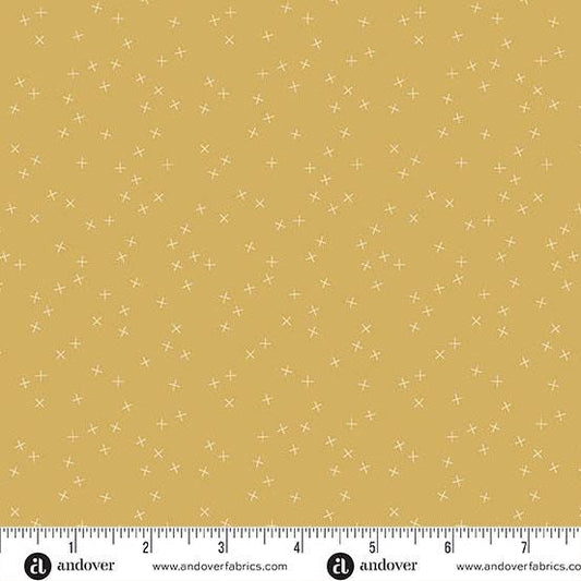 Crisscross Mustard by Andover Fabrics - A-1345-Y