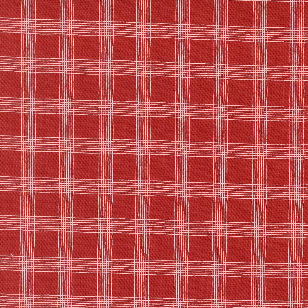 Threads Red Plaid Checks and Plaids by Sweetwater for Moda Fabrics - 55684 13