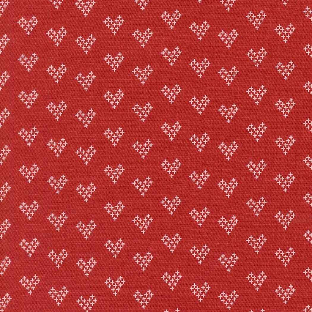 Threads Red Love Novelty Hearts by Sweetwater for Moda Fabrics - 55687 23