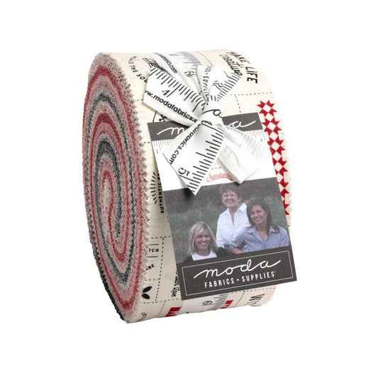 Threads Jelly Roll by Sweetwater for Moda Fabrics - 55680JR - 40 pieces