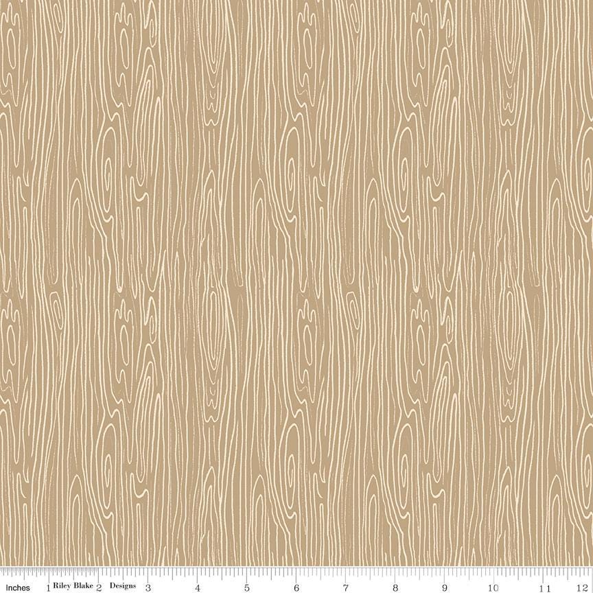 Pine Grove Woodgrain Tan by Riley Blake Designs - C15937-TAN