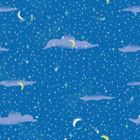 Forever Neverland Pixie Dust Sapphire by Jill Howarth for Riley Blake Designs - C15905-SAPPHIRE